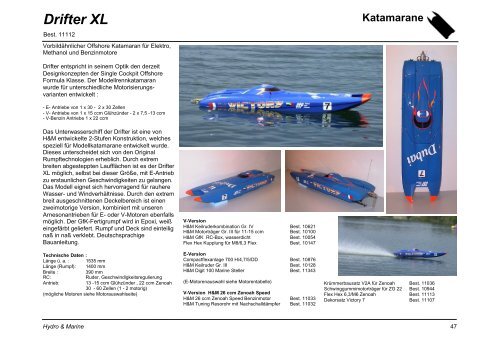 Drifter XL - Hydro & Marine