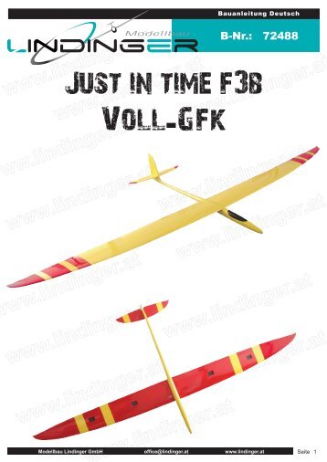 Just in time f3b Voll-Gfk - Modellbau Lindinger Onlineshop