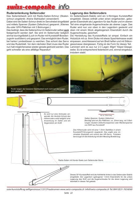 Modellbau: Giotto - Suter Swiss-Composite Group