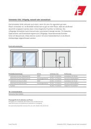 Schiebetür EI30, 2-flügelig, manuell oder automatisch ... - Frank Türen