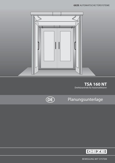 TSA 160 NT Planungsunterlage