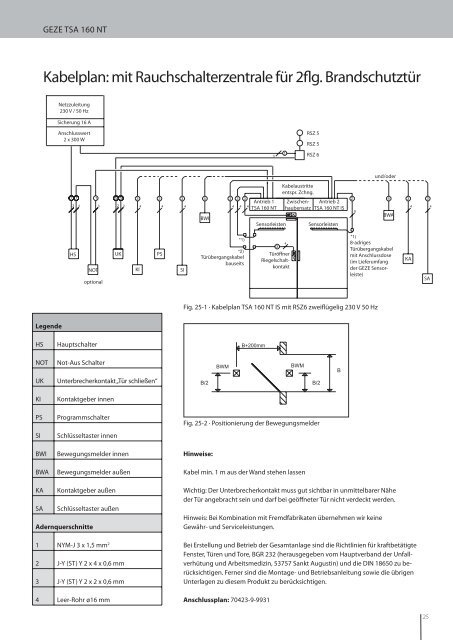 TSA 160 NT Planungsunterlage