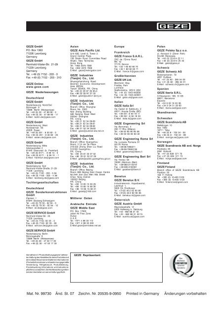 GEZE Boxer Gr. 2 - 4 Gr. 3