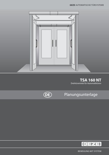 TSA 160 NT Planungsunterlage - METALLBAU PUCKL GmbH 2012