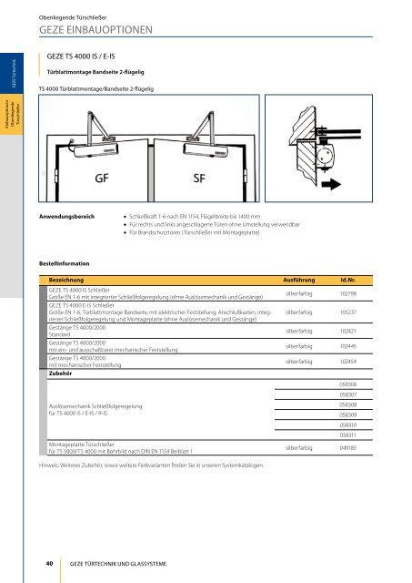 Einbauinformation GEZE - Jotec24