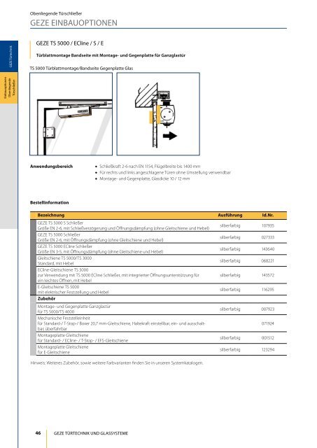 Einbauinformation GEZE - Jotec24