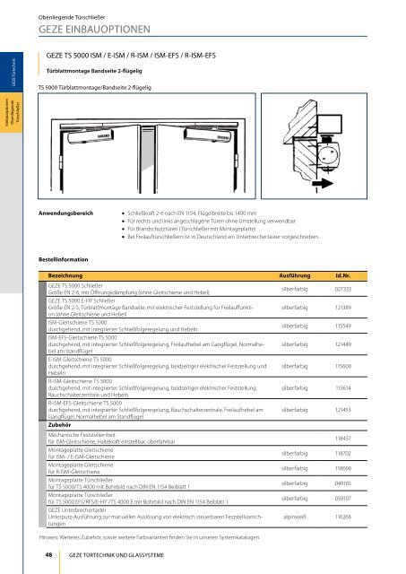 Einbauinformation GEZE - Jotec24