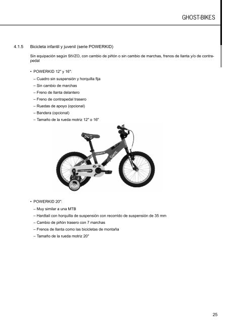 Manual de instrucciones - Ghost Bikes