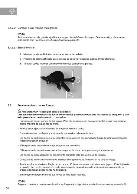 Manual de instrucciones - Ghost Bikes