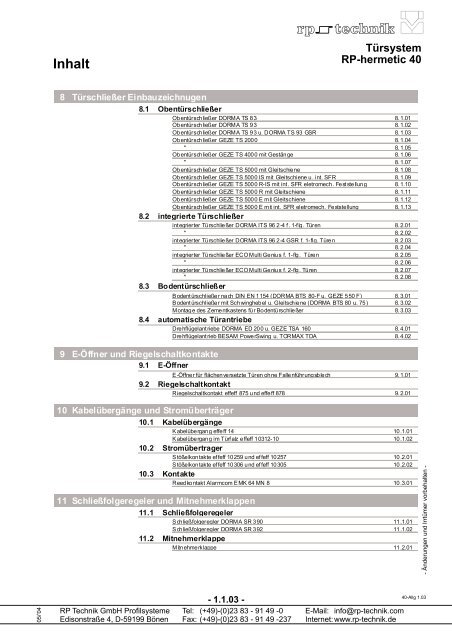 Anwendungsbeispiele - Welser Profile