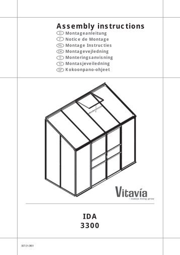 IDA 3300 Assembly instructions