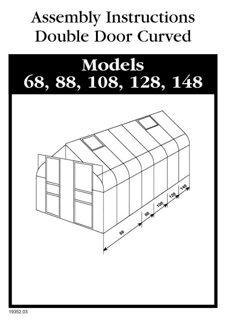 Models 68, 88, 108, 128, 148