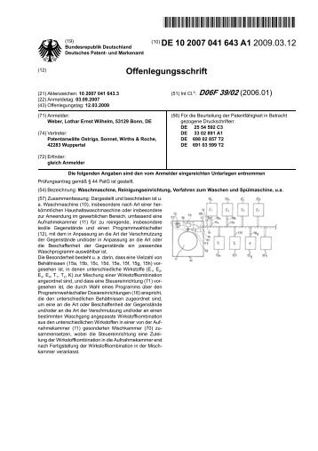 Offenlegungsschrift