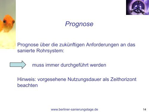 Lebenserwartung von sanierten Rohrleitungen und Kanälen