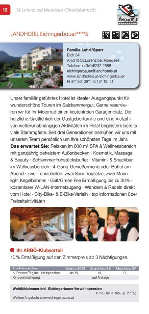 Motorradtouren in Österreich 2012 - Arbö