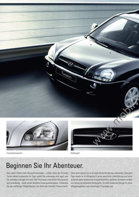 Preisliste Hyundai Tucson, 5/2009 - mobilverzeichnis.de