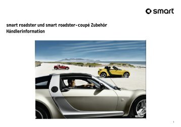 smart roadster und smart roadster-coupé Zubehör