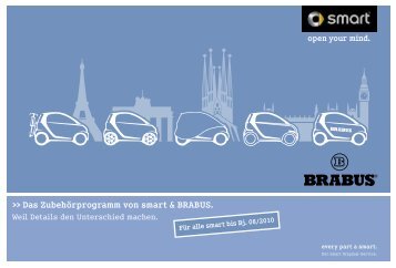 Das Zubehörprogramm von smart & BRABUS. - smart Berlin