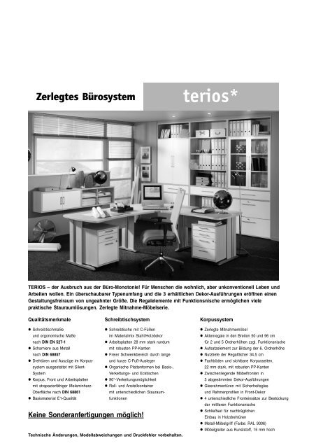 Zerlegtes Bürosystem - Wohnwelt24