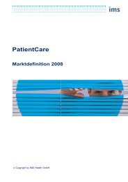 PatientCare Marktdefinition 2008 - IMS