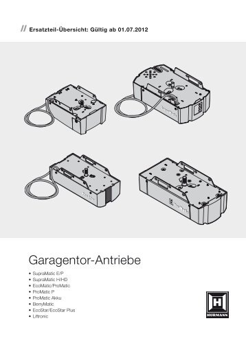 Garagentor-Antriebe - Hörmann KG