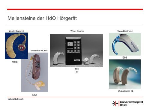 Vom Hörrohr zum CI - CI Interessengemeinschaft Schweiz