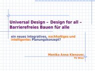 Universal Design - Design for all - Barrierefreies Bauen für alle