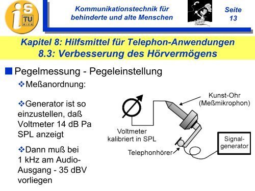 Hilfsmittel für Telephon-Anwendungen 8.3