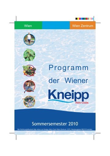 Programm der Wiener - Kneippbund