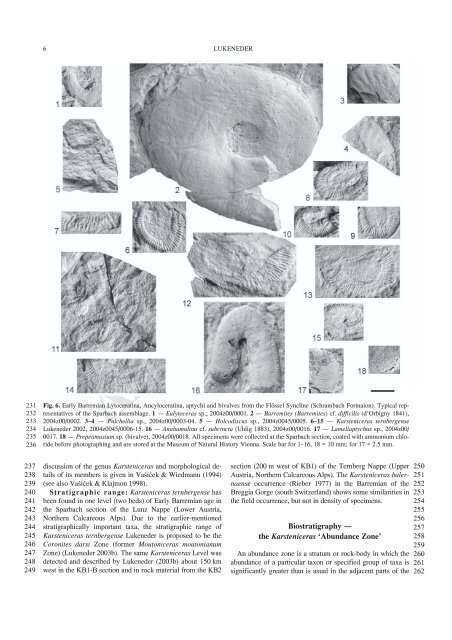 Lukeneder pdf - Naturhistorisches Museum Wien