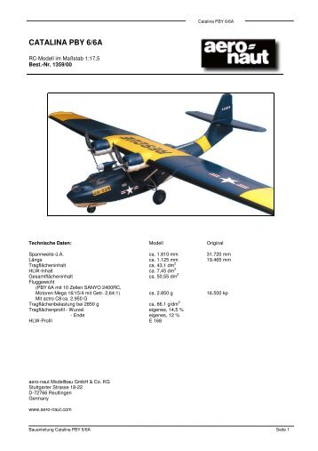 CATALINA PBY 6/6A - Aero-naut