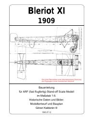 Bleriot XI 1909 - K & W Model Airplanes Inc.