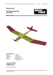 Bauanleitung RC-Elektroflugmodell Aero-Maxx - Aero-naut