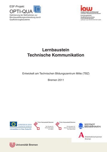 Lernbaustein Technische Kommunikation - am Institut Arbeit und ...