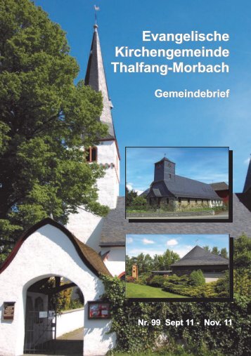 Evangelische Kirchengemeinde Thalfang-Morbach Gemeindebrief