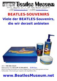 Alter Markt 12 • 06 108 Halle (Saale) - Beatles Museum