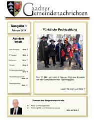 Ausgabe 1 - Gemeinde Gaaden