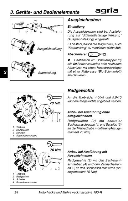 Betriebsanleitung für agria - DENNIG KFZ GmbH & Co. KG