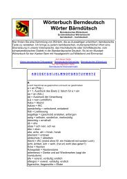 Wörterbuch Berndeutsch Wörter Bärndütsch - Elternrat Bethlehem