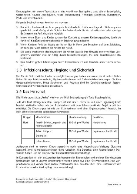 Konzeption Hort - Andreasgemeinde - Telebus