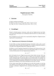 Trägheitsmoment (TR ¨A) 1 Literatur 2 Grundlagen