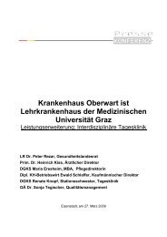 Krankenhaus Oberwart ist Lehrkrankenhaus der Medizinischen ...