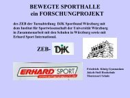 Die bewegte Sporthalle - Sportinfra