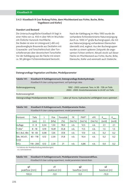 wasserhaushaltsuntersuchungen im rahmen des forstlichen umwelt