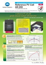 Reference PV Cell AK-200 - KONICA MINOLTA | Europe