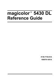 magicolor 5430 DL Reference Guide - Konica Minolta