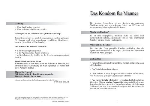 Das Kondom für Männer