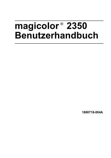 magicolor 2350 - Printer Registration - Konica Minolta