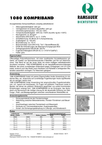 1080 KOMPRIBAND - J. Ramsauer KG