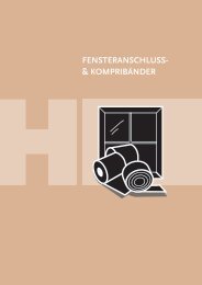 FENSTERANSCHLUSS- & KOMPRIBÄNDER - Harrer GmbH